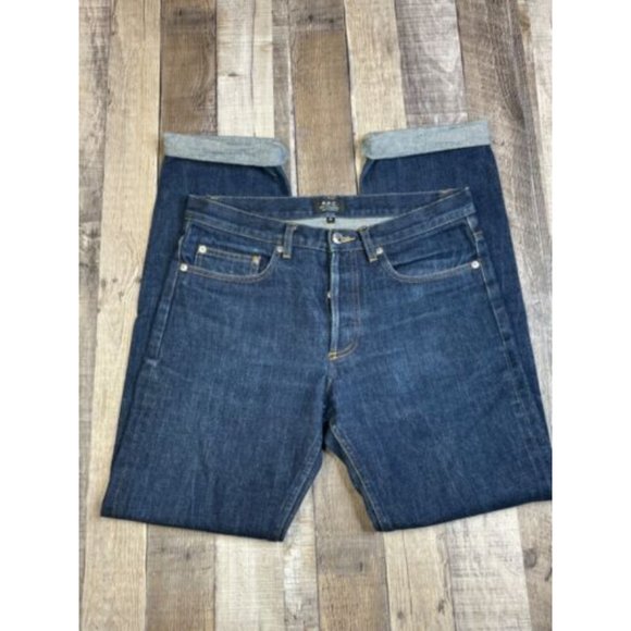 A.P.C. Jeans Apc New Standard Men 3 Blue Jeans Raw Denim Selvedge